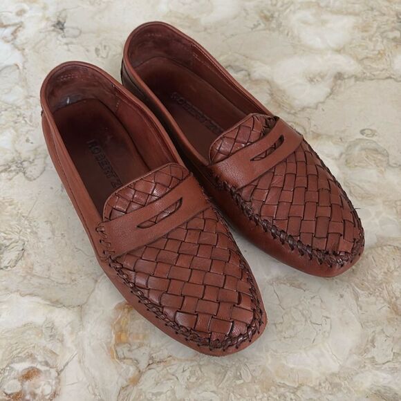 Robert Zur 'Petra' Driving Shoe Buttery Soft Leather Woven Detailing - Picture 2 of 14